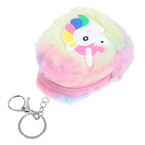 Baluue Kleine Cartoon Münzgeldbörse mit Reißverschluss Plüsch Einhorn Design Kompakt und Praktisch für Damen Multifunktionale Kleingeldtasche mit Schlüsselanhänger als Baluue Kleine Cartoon Münzgeldbörse mit Reißverschluss Plüsch Einhorn Design Kompakt und Praktisch für Damen Multifunktionale Kleingeldtasche mit Schlüsselanhänger als von Baluue