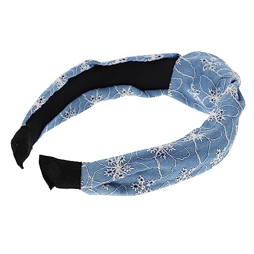 Baluue Geknotetes Stirnband Für Damen Kopfschmuck Aus Tuch Breites Haarband Mit Zarten Mustern Vielseitig Für Verschiedene Anlässe von Baluue