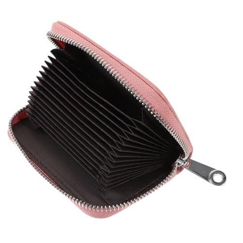 Baluue Kompaktes Kartenetui Damen mit Reißverschluss Leichtes Portemonnaie für Kreditkarten und Geld Praktischer Kartenhalter mit Großem Fassungsvermögen für Shopping und Reisen von Baluue
