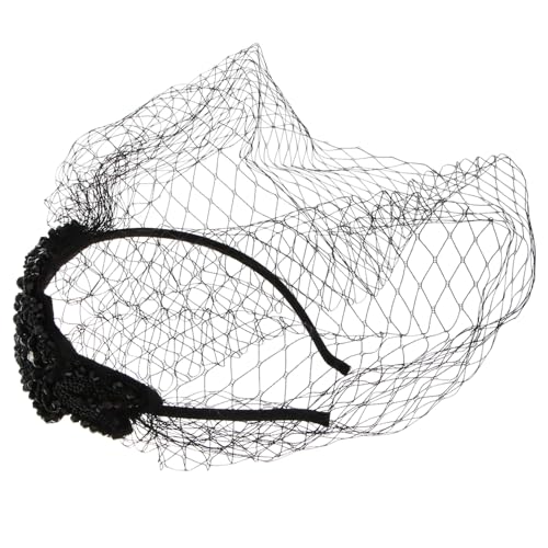 Baluue Mesh-kopfschmuck Damen Kopfbedeckung Mesh Kopfband Leicht Und Bezaubernd Für Partys Und Festivals Schwarz von Baluue