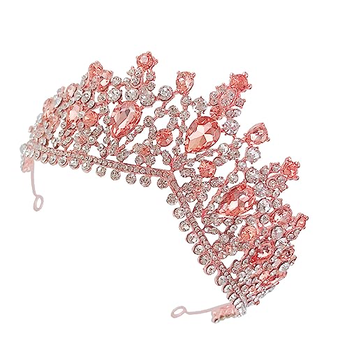 Baluue Braut Hochzeit Krone Strass Krone Roségold Elegante Brautkrone Für Hochzeiten Partys Und Fotoshootings Stil Einzigartiges Design Verleiht Jedem Look Würde Und Anmut von Baluue