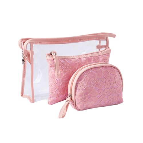 Baluue Kosmetik-Organizer-Tasche 3-teiliges Mini-Make-up-Taschen-Set Mit Reißverschluss Für Reisen Und Den Täglichen Gebrauch von Baluue