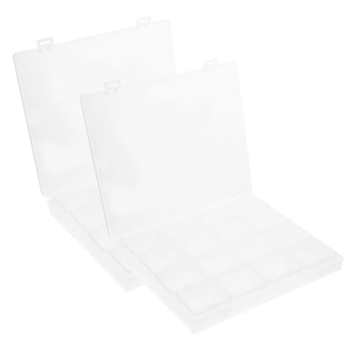 Baluue 2sätze Kosmetik Organizer Mit Fächern Transparente Aufbewahrungsbox Für Schmuck Kosmetik Und Bastelbedarf Desktop-case Für Ordentliche Aufbewahrung von Baluue