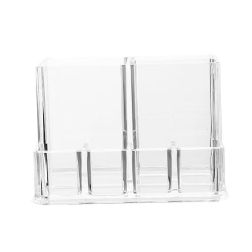 Baluue Kosmetik-aufbewahrungskoffer Acryl-make-up-pinselhalter Deckel Aufbewahrungsbehälter Desktop-organizer Für Schönheitsprodukte Make-up-spiegel-aufbewahrungsbox von Baluue