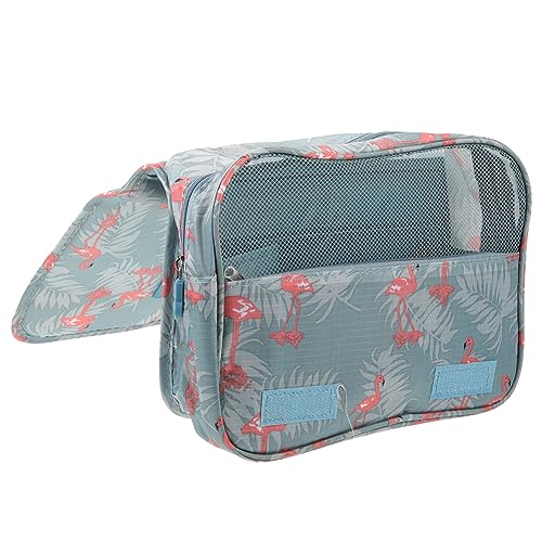 Baluue 1stück Tragbare Reise-waschtasche Wasserdichter Kosmetik Organizer Mit Großem Fassungsvermögen Für Toilettenartikel Und Make-up Für Reisen Und Zuhause Mit Flamingo-Muster von Baluue