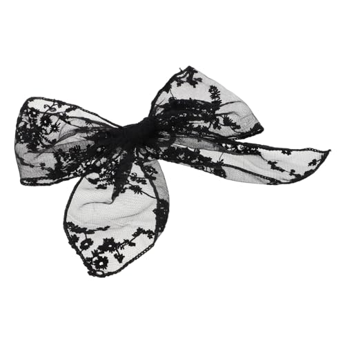 Baluue Haarschleifen Aus Spitze Haargummis Für Mädchen Haarschmuck Für Damen Große Schleifenform Detaillierte Stickerei Weicher Spitzenstoff Vielseitiges Haaraccessoire Für Schule von Baluue