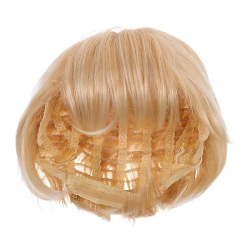 Baluue Kurzhaarperücken: Dunkelbraune, Gemischte Blonde Schnittperücke Mit Für Frauen, Glatte Kunsthaarperücken von Baluue