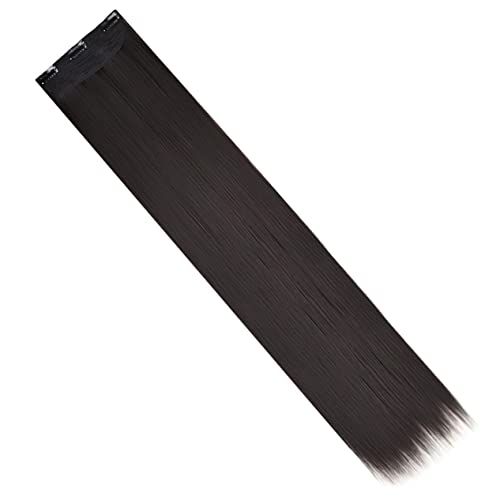 Baluue Lange Gerade Clip-in Haarverlängerungen Synthetischem Material Für Damen Clips Natürliche Farben Haarteile Für Einfache Stylings Und Glamouröse Looks von Baluue