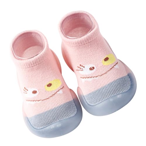 Baluue Lauflernsocken Rutschfest aus Reiner Baumwolle Leichte Bodensocken für Junge Mädchen Atmungsaktive Prewalker Schuhe Geeignet für Frühling und Herbst von Baluue