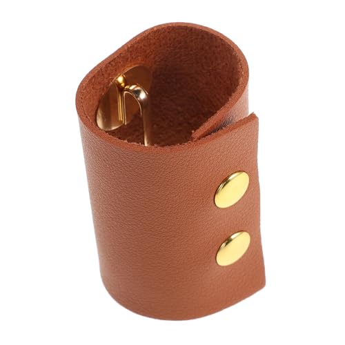 Baluue Pferdeschwanzhalter Kunstleder Für Dickes Haar Retro Haargummi Mit Metallknopf Vielseitiger Haarschmuck Für Mädchen Und Für Alltag Und Besondere Anlässe von Baluue