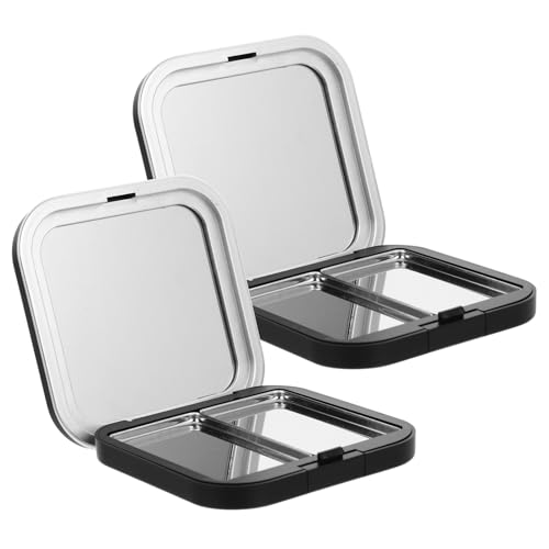 Baluue Leere Lidschattenpalette Mit Spiegel Magnetischer Make-Up-Grundlagen-Lidschatten-Lippenstift-Rouge-Puderbehälter Für Frauen-Mädchen Schwarz von Baluue