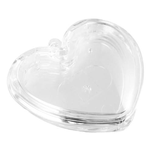 Baluue Leere Herzförmige Make-up Palette Nachfüllbare Blush Highlighter-box Mit Transparenter Sicht Kompakt Und Tragbar Für Lidschatten Und Puder Für Unterwegs von Baluue