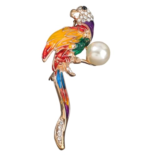 Baluue Legierte Papageien brosche Damen Anstecknadel mit Öltropfen design Modisches Vintage broschen accessoire für Kleidung Taschen Geburtstagsgeschenk für Frauen und Mädchen von Baluue
