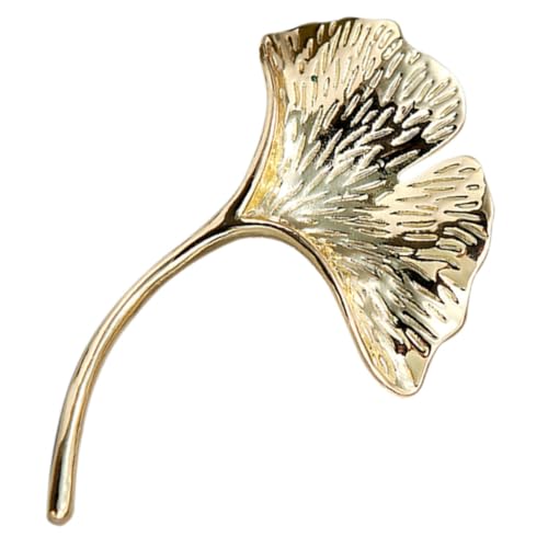 Baluue Legierung Ginkgo Brosche Langlebige Anstecknadel für Kleidung und Taschen Modisches Accessoire für Damen Vielseitig Einsetzbar und Formbeständig von Baluue