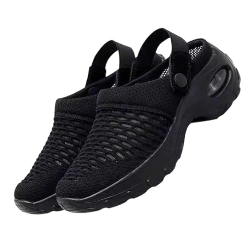 Baluue Leichte Atmungsaktive Mesh Hausschuhe mit Schweißaufnahme rutschfeste Strapazierfähige Sommer Slipper für Damen und Herren Bequeme Modische Halbslipper für Outdoor und Reisen von Baluue