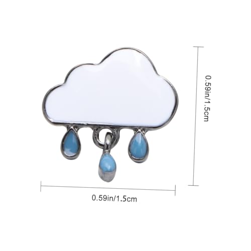 Baluue Leichte Damen Ohrringe in Wolken Regentropfenform Modische Ohrstecker aus Langlebiger Legierung Einzigartiges Geschenk für Geburtstag und Valentinstag Geeignet für Durchstochene von Baluue