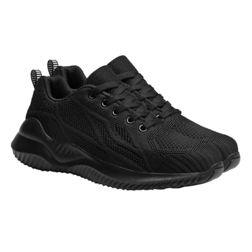 Baluue Leichte Unisex Sportschuhe Atmungsaktive Mesh Laufschuhe rutschfeste Freizeit Sneakers Erwachsene Schwarz von Baluue