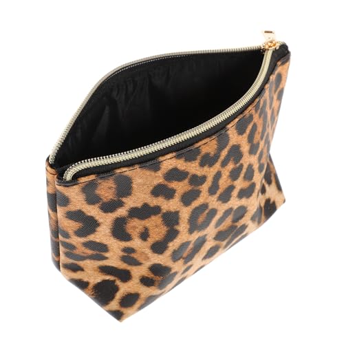 Baluue Leopardenmuster Kosmetiktasche Für Damen Große Kapazität Praktische Reißverschlusstasche Für Make-up Und Toilettenartikel Für Reisen Alltag Und Multifunktional von Baluue