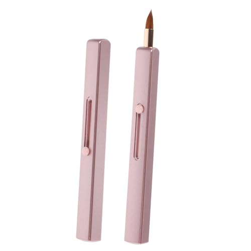 Baluue 2stücke Einziehbare Lippenpinsel Mit Schützender Kappe Tragbarer Lippenapplikator Für Präzise Anwendung Von Lippenstift Und Lip Gloss Für Unterwegs Und Kosmetiktaschen von Baluue
