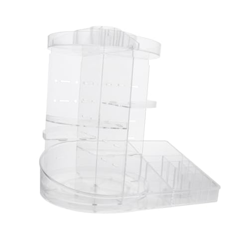 Baluue Transparente Drehbare Kosmetik Aufbewahrungsbox Stöckiger Organizer Für Make-up Toilettenartikel Und Zubehör Aus Acryl Modernes Design Für Schminktisch Und Badezimmer von Baluue