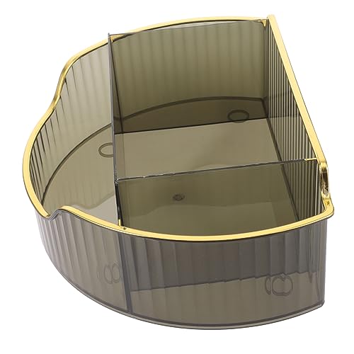 Baluue Rotierender Makeup Organizer Mit Großem Fassungsvermögen Multifunktionale Kosmetische Aufbewahrungslösung Für Schminktisch Und Bürobedarf Staubdicht Und Praktisch von Baluue