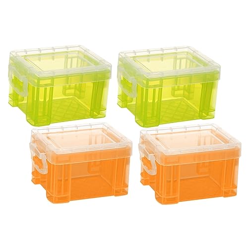 Baluue 4stücke Aufbewahrungsbox Für Kosmetik Wiederverwendbarer Tragbarer Aufbewahrungskoffer Mini-aufbewahrungsbehälter Mit Deckel Für Schminkartikel Und Kleinigkeiten von Baluue