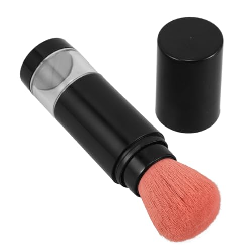 Baluue Make-up-pinsel Mit Automatischer Puderdosierung Reise-kosmetikpinsel Aus Weicher Wolle Tragbarer Rougepinsel Mit Abdeckung Highlighter-make-up-pinsel Für Unterwegs von Baluue