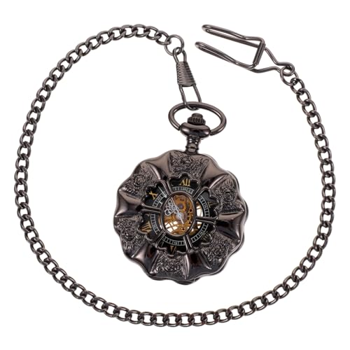 Baluue Mechanische Vintage Taschenuhr mit Kette Retro Hohlraum Design Robuste Legierung Herren Uhr Baluue Mechanische Vintage Taschenuhr mit Kette Retro Hohlraum Design Robuste Legierung Herren Uhr von Baluue