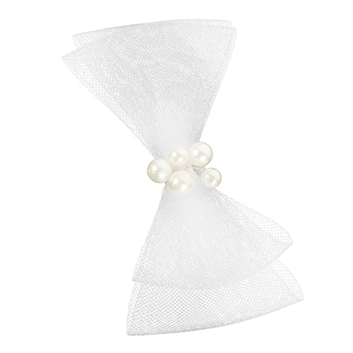 Baluue Große Haarschleifen-haarspange Mit Perlen Elegantes Haarschmuck-accessoire Für Frauen Handgefertigte Braut-haarclips Für Besondere Anlässe Langlebig Und Flexibel Für von Baluue