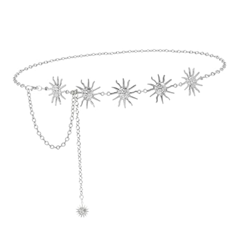 Baluue Metall Taillenkette Damen Bauch Gürtel Kettengürtel Körper Kette Für Frauen Stil Schlicht Modisch Vielseitig Badebekleidung Bikini Sommertops Strandkleider Röcke von Baluue