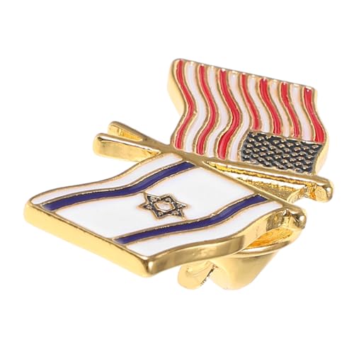 Baluue Metalllegierung Anstecknadel Israel US Flagge Brosche Vielseitiger Schmuck für Kleidung Hüte Taschen Rustbeständig Langlebig für Partys Festivals Sammler Baluue Metalllegierung Anstecknadel Israel US Flagge Brosche Vielseitiger Schmuck für Kleidung Hüte Taschen Rustbeständig Langlebig für Partys Festivals Sammler von Baluue