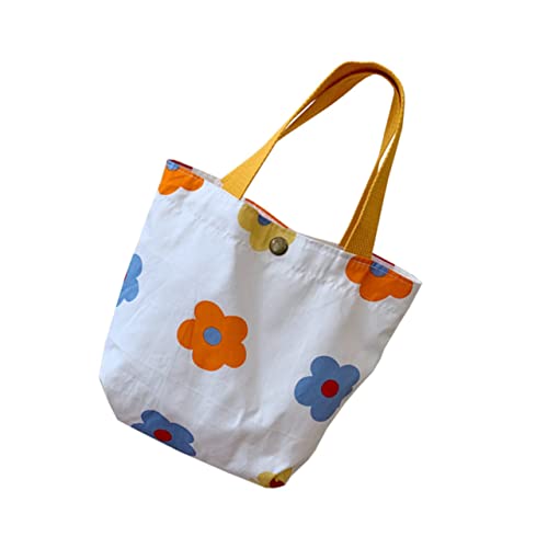 Baluue Mini Damen Canvas Tasche mit Floralem Muster Leichte Umhängetasche aus Langlebigem Material Geräumige Kosmetiktasche und Einkaufstasche für Alltag Schule und Reisen Modischer von Baluue