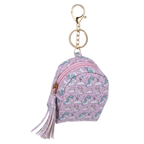 Baluue Mini Münzbörse Cartoon Einhorn Kleine Geldbörse für Kleinkinder mit Platz für Kleingeld und Kabel Leichte Aufbewahrungstasche für Ohrhörer und Zubehör Praktisch zum Tragen und von Baluue