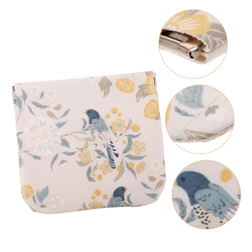 Baluue Mini Münzgeldbeutel mit Automatischem Verschluss Kompakte Damen Geldbörse aus Weichem Material Tragbare Kleine Karteikarten Organizer als Schlanker Geldbeutel für Alltag und Reise von Baluue