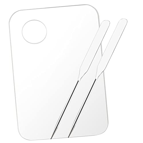 Baluue Mischpalette Für Kosmetik Make-up-platte Zum Mischen Von Pigmenten Farbpaletten Für Foundation Lippenstift Lidschatten Und Nagellack Wiederverwendbar Leicht Zu Reinigen Verstauen von Baluue