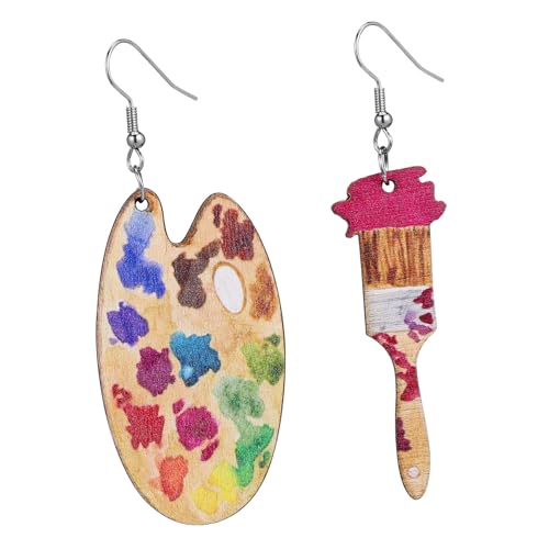 Baluue Modische Holzohrringe Damen Bunt Hängend Kunst-design Langlebig Leicht Geschenk für Geburtstag Hochzeit und Alltag Baluue Modische Holzohrringe Damen Bunt Hängend Kunst-design Langlebig Leicht Geschenk für Geburtstag Hochzeit und Alltag von Baluue