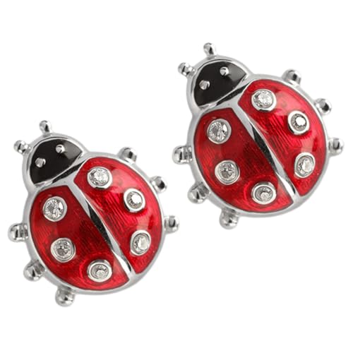 Baluue Modische Marienkäfer Ohrstecker Damen Silber Allergiefrei Leicht Party Schmuck Geschenkidee von Baluue