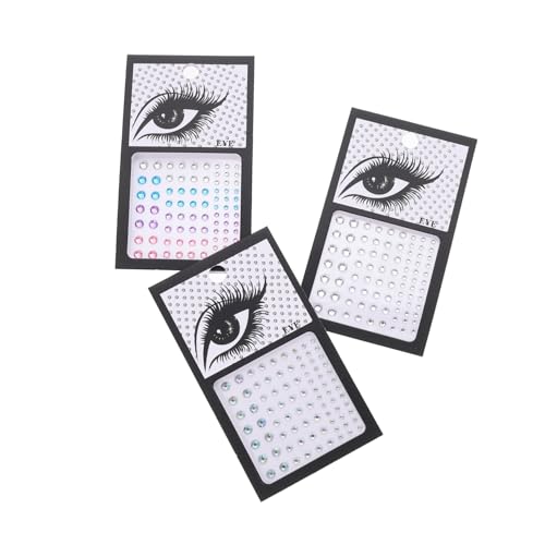 Baluue 3 Sets Von Auge Ecken Edelsteine ​​aufkleber Edelstein Aufkleber Gesicht Edelsteine ​​glitter Make-up Aufkleber Für Partys von Baluue
