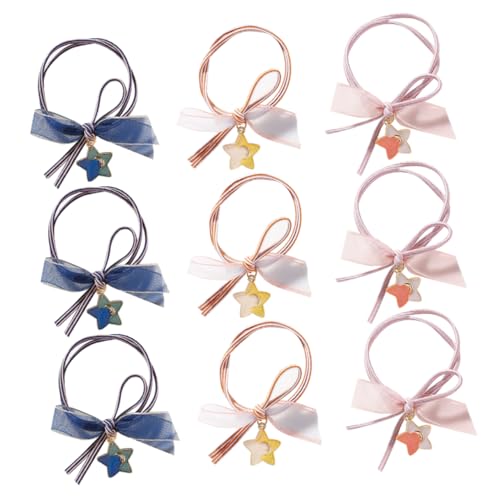 Baluue 10-teiliges Stilvolles Haarschleifen-set Mit Sternmotiv Für Mädchen – Stirnband-set Haar-accessoires-set Mit Pferdeschwanz-zöpfen Haarseil von Baluue