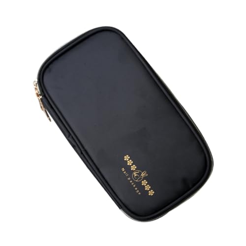 Baluue Multifunktionale Wasserfeste Nagel Pinsel Aufbewahrungstasche Kompakter Nail Art Brush Case Organizer für Maniküre Werkzeuge Praktischer Make-up Pinsel Halter für Nagelstudio und von Baluue