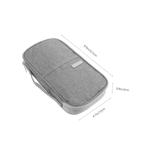 Baluue Multifunktionaler Reisepass Organizer Kartenetui Großer Reise Organizer für Ausweise Kreditkarten und Bargeld Portable Dokumententasche Stilvariabel von Baluue