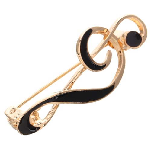 Baluue Musiknoten Anstecknadel aus Zinklegierung mit Emaille Beschichtung Stilvolle Brosche für Anzug Hemd Schal Rucksack und Hut Modisches Schmuckaccessoire für Damen und Herren von Baluue