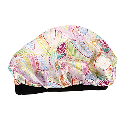 Baluue Schlaf Haarhaube Aus Satin Verstellbare Breitkrempige Haarpflegemütze Für Damen Chemo-mütze Zum Schlafen Und Baden von Baluue