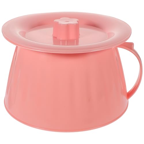 Baluue Nachttopf Bettpfanne Urinalflasche Urintöpfe Töpfchen Urineimer Nachttisch-Urinal mit Deckel Zur Vermeidung von Gerüchen für Kinder Und Ältere Schwangere Frauen – Rosa von Baluue