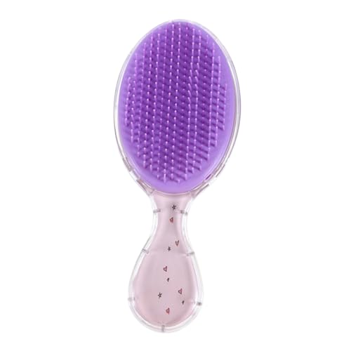 Baluue 1stücke Cartoon Junge Mädchen Entwirrungsbürste Transparent Ovaler Kamm Mit Kopfhautmassage-funktion Für Nasses Und Trockenes Haar Für Mädchen Und Reisen Haarkamm Für Junge von Baluue