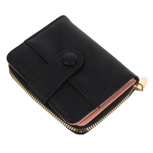 Baluue PU Kartenetui mit Reißverschluss Klein Stilvoll mit Prägung Multifunktionale Kartenfächer Große Kapazität Langlebiges Pu-Material für Reise Business und Alltagsschutz von Baluue