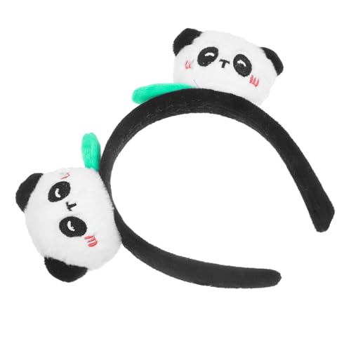 Baluue Panda Haarreif Für Partys Flauschiges Panda-headband Als Niedliches Kostümzubehör Für Erwachsene Für Festivals Cosplay Und Fotografie von Baluue