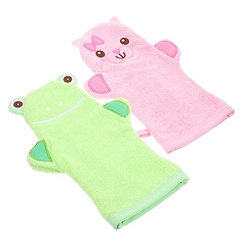 Baluue 2stücke Duschhandschuh Peeling-handschuhe Hautreinigungshandschuhe Kompakter Peeling-fäustling Für Mädchen Zum Baden Hautschrubb-fäustlinge Dusche Handschuhe Badehandschuhe von Baluue