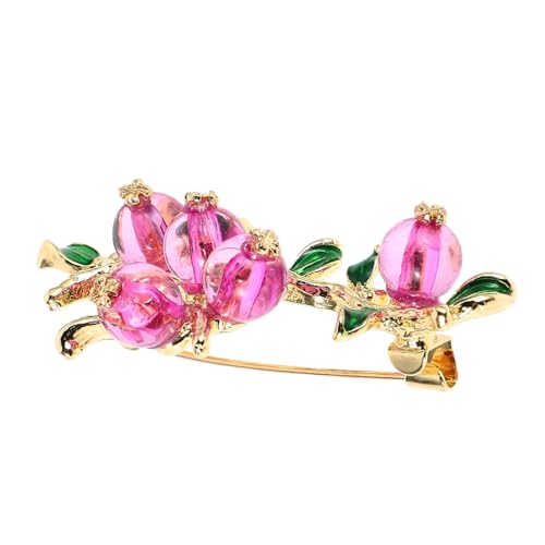 Baluue Persimmon Brosche für Damen Modische Anstecknadel mit Einzigartigem Design Vielseitiges Herbst accessoire für Blazer und Kleidung Stilvolles Schmuckstück für Frauen und Mädchen von Baluue