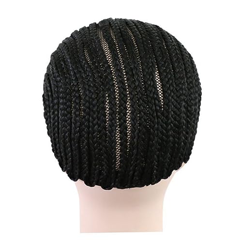 Baluue 1stück Elastische Cornrow Perückenkappe Für Geflochtene Zopfperücken Schwarze Häkelkappe s Für Einfaches Perückenmachen von Baluue